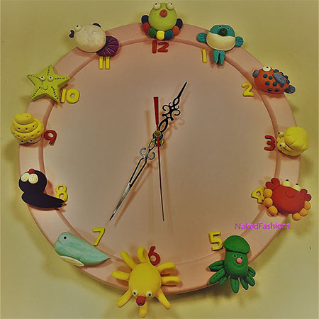 Nakedfashions Decoupage Clock